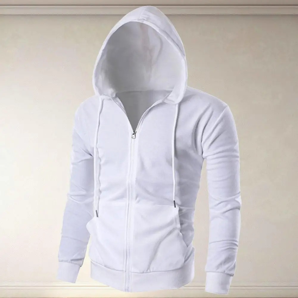 

Men Casual Jacket Stylish Men's Plush Mid Length Hoodie Coat with Warmth Comfort Versatility for Fall Winter Men Hooded Jacket