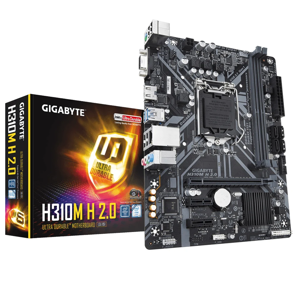 Новая Материнская плата Gigabyte PRIME H310M H R2.0 поддерживает Intel LGA-1151 DDR4 2666 МГц, SATA 6 Гбит/с