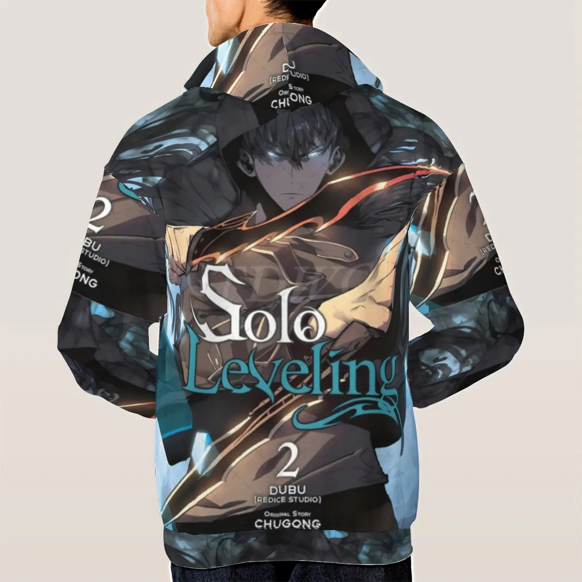 Новая толстовка с капюшоном Manga Solo Leveling Sung Jin Woo 3D графикой для мужчин и женщин