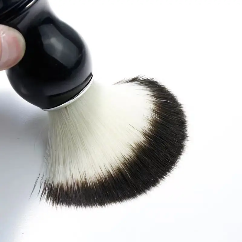 

Щетка для бритья бороды, кисти для макияжа с деревянной ручкой, щетина для парикмахерской, парикмахерской, пена для мыла, мужские инструмент...