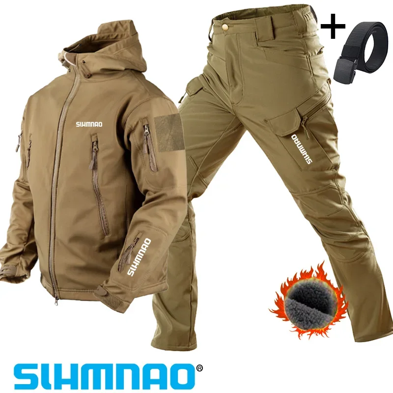 2024Осенне-зимний водонепроницаемый и ветрозащитный комплект для рыбалки на