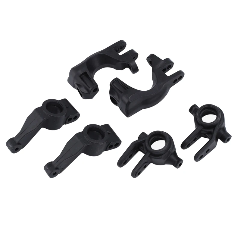 

6Pcs Front Steering Block Caster Block Rear Stub Axle For Traxxas Slash 4X4 VXL Remo Hobby 9EMO 1/10 RC Car Spare Parts