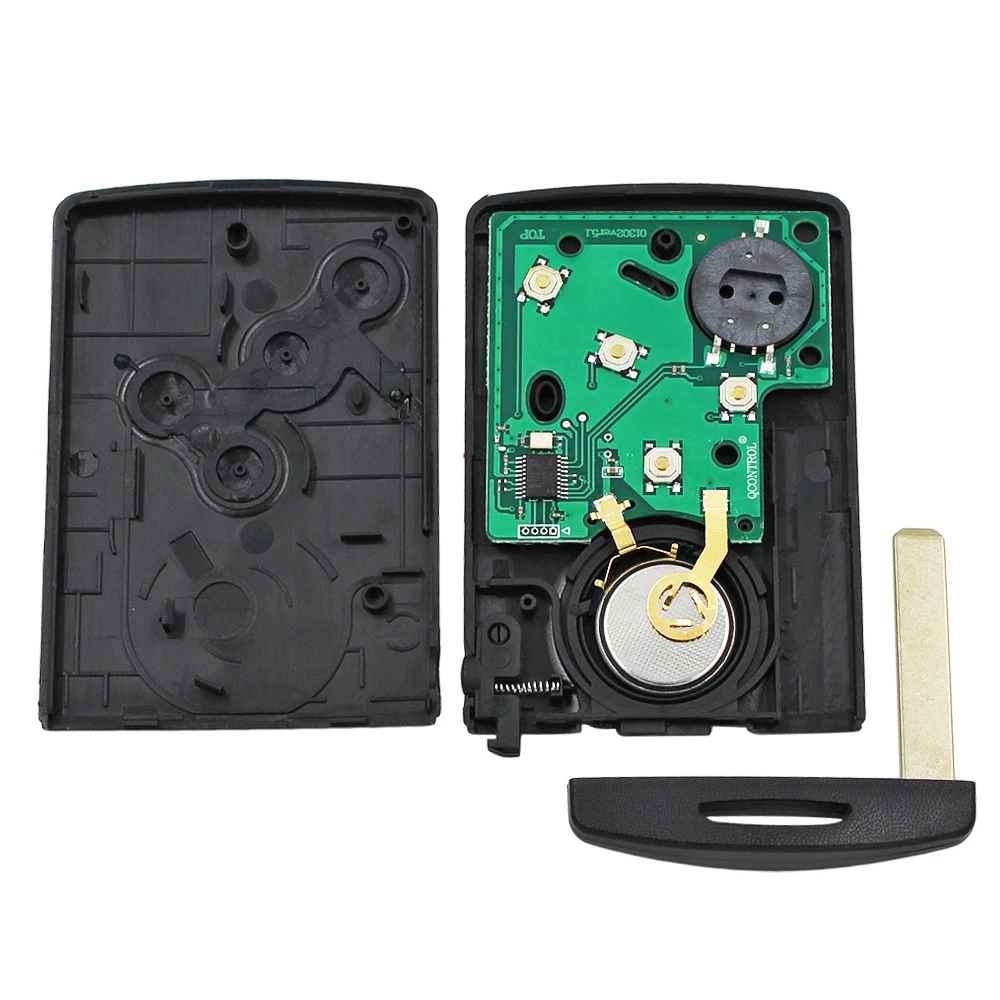 Дистанционный смарт ключ-брелок 4 кнопки 433 МГц с чипом PCF7941 для Renault Scenic Ill Laguna Fluence