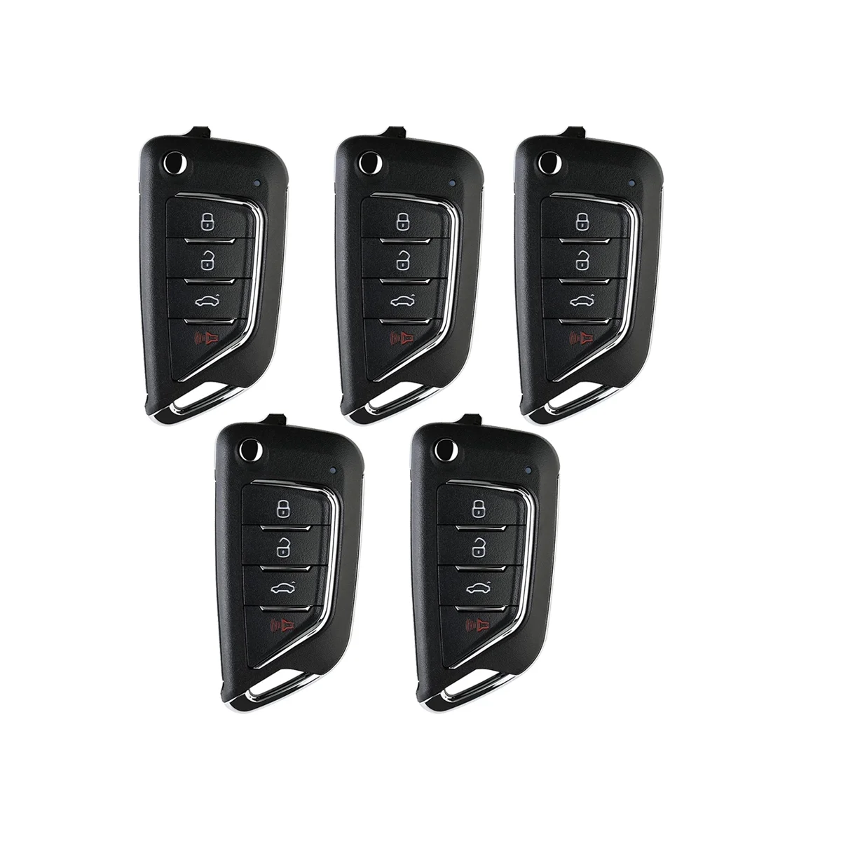 

Xhorse XKCD02EN Universal Wire Remote Key Fob Flip 4 Button for Cadillac Style for VVDI Key Tool 5Pcs/Lot