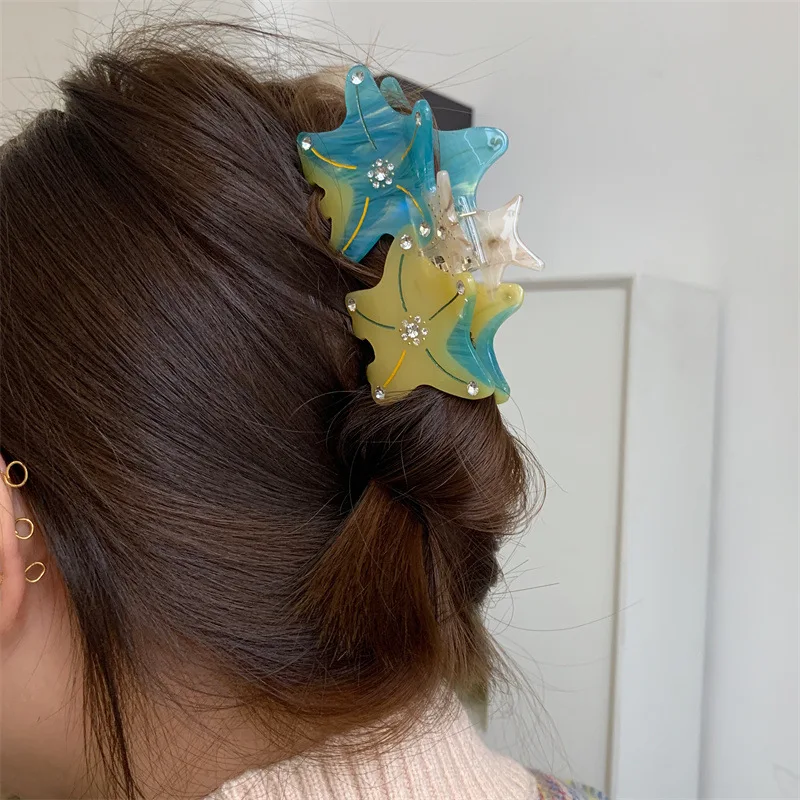 Прозрачный циркон специальной формы нерегулярная звезда морская смоляный зажим