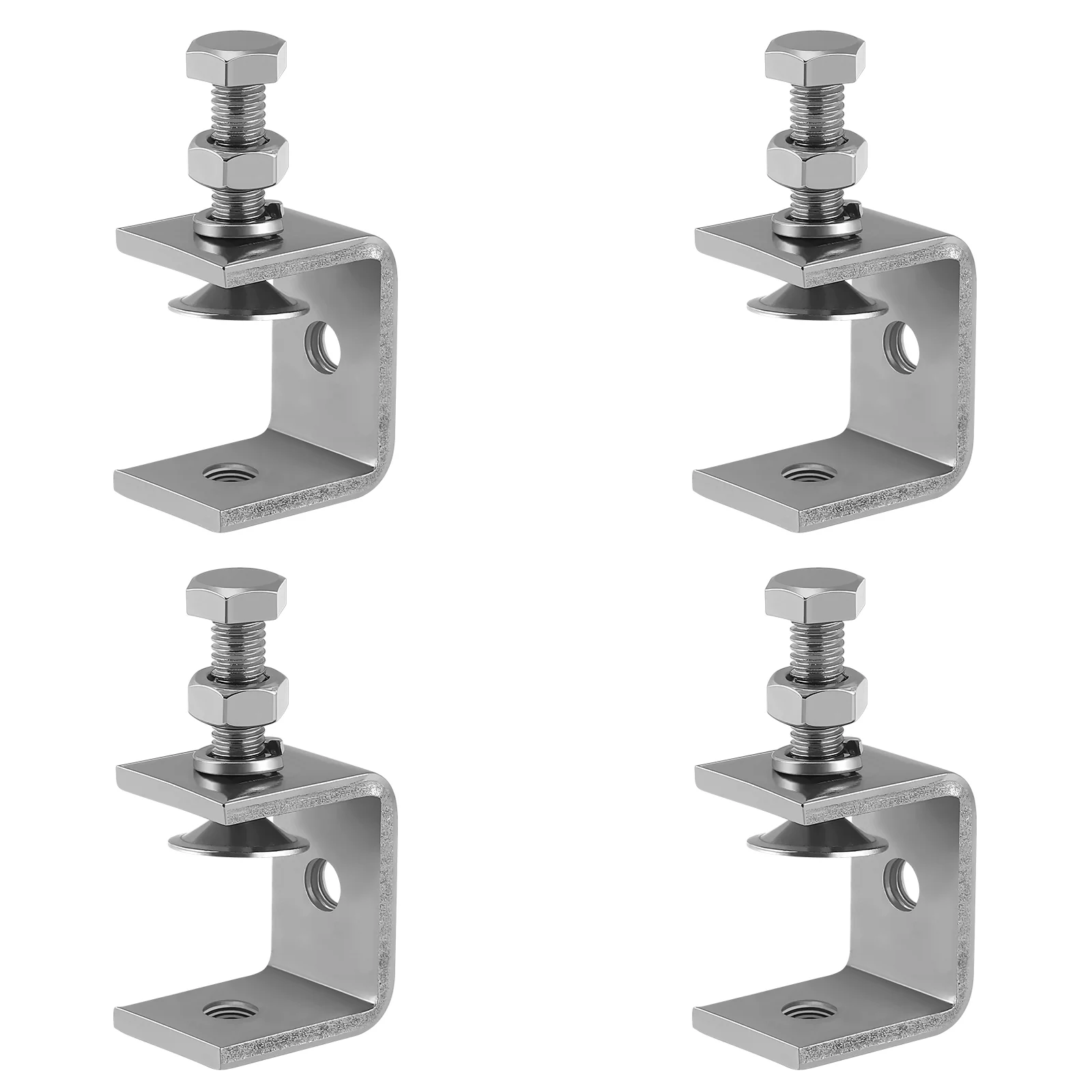 

4pcs Stainless Steel Heavy Duty Rust-Proof Clamps Metal Clamps Woodworking Clamps for Fastening Welding