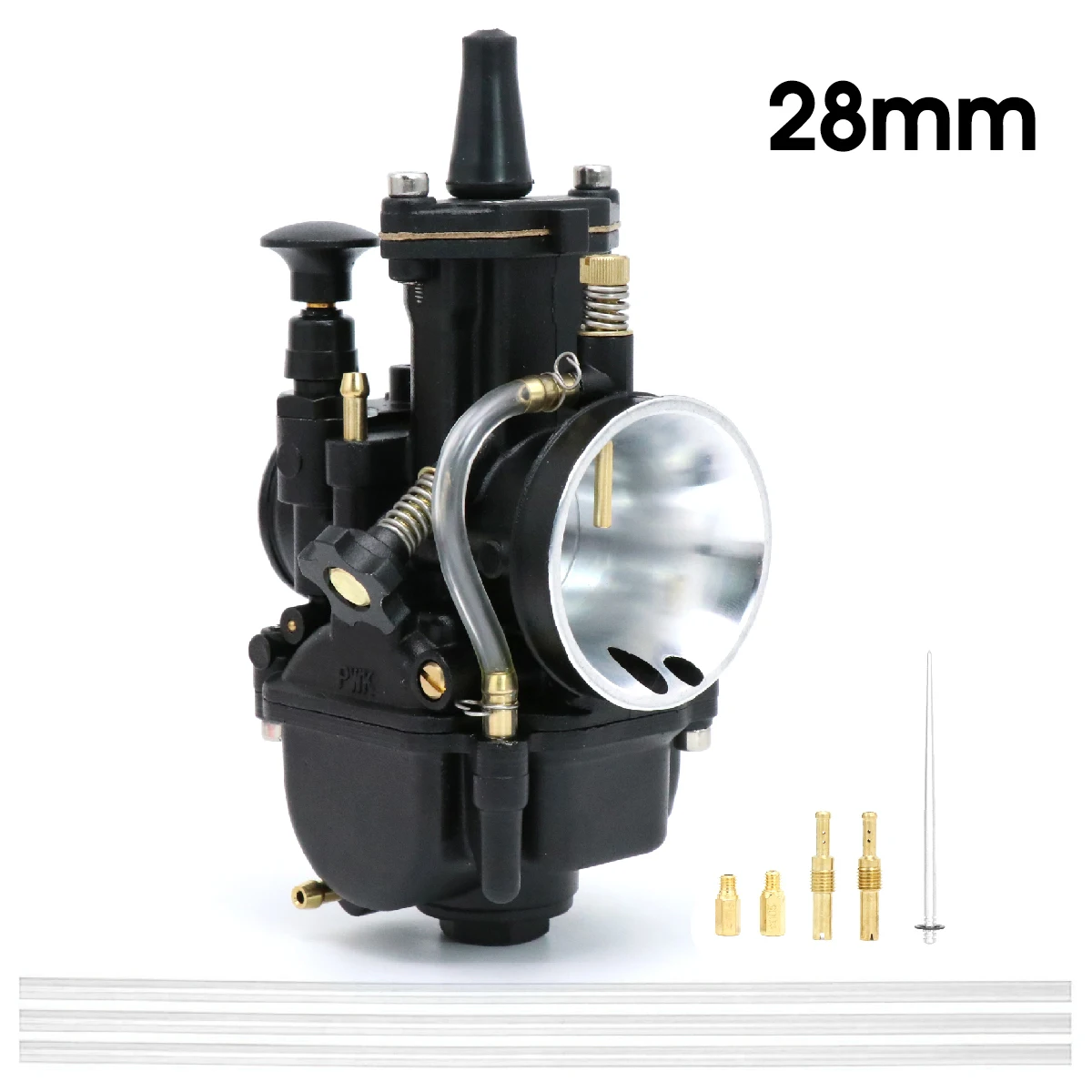 

ZS Racing Черный PWK 21 24 26 28 30 32 34 мм Для карбюратора Keihin Универсальный 2T 4T гоночный мотоцикл скутер ATV Carburador