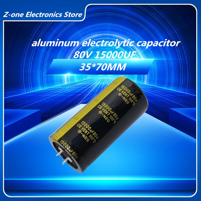 1-5pcs 80V15000UF 80V 15000UF 35x70mm High quality Aluminum Electrolytic Capacitor High Frequency Low Impedance ESR