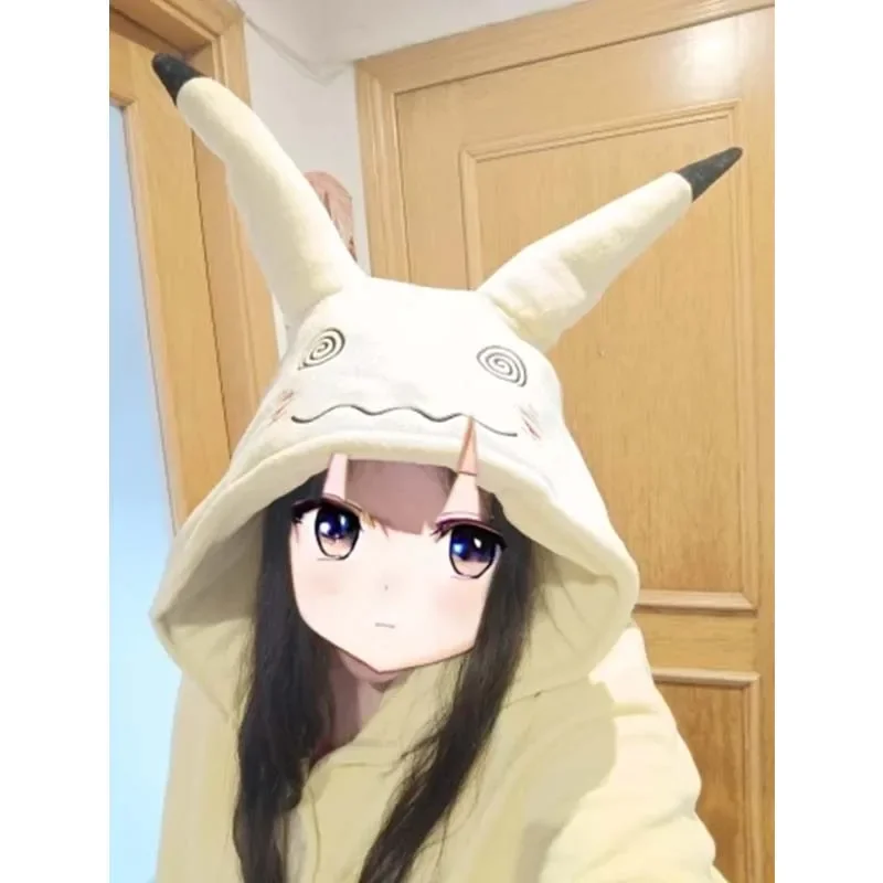 Фото Костюм для косплея Pokemon Anime Mimikyu Pikachu, одежда для Хэллоуина, карнавальная одежда, реквизит для детей, взрослых, девочек №2