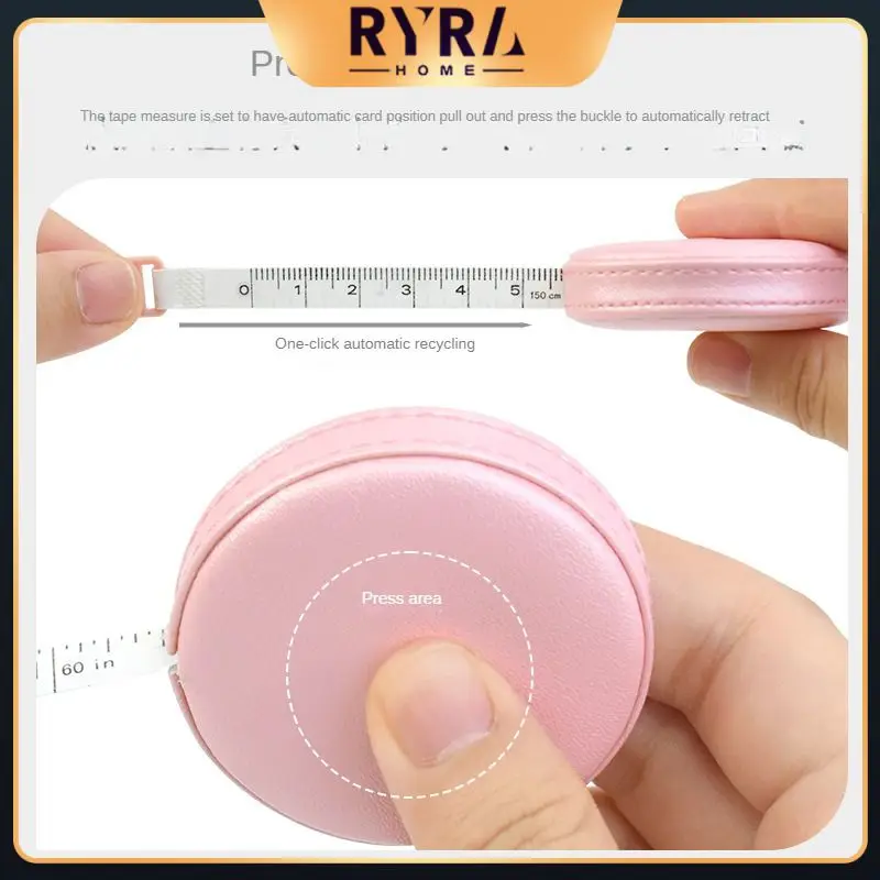 

Mini Automatic Telescopic Measure Ruler Measure Measuring Garment Length Roll Tape Portable Tape Measure Sewing Supplies 1.5m