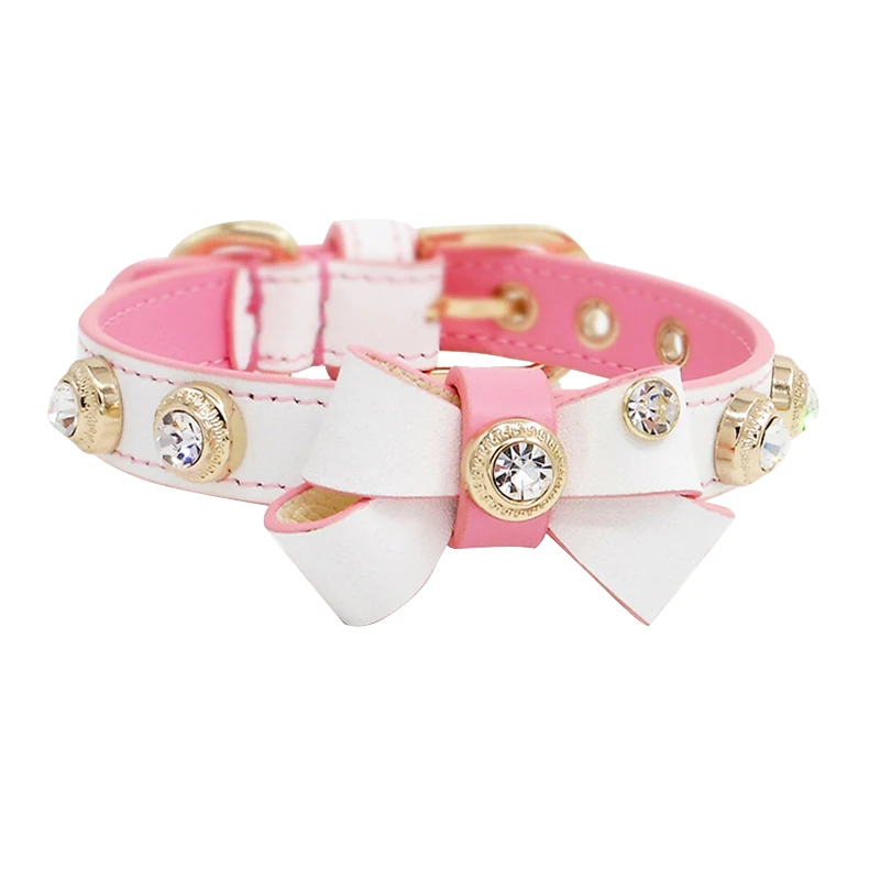 Индивидуальный ошейник для маленьких собак кошек галстук-бабочка роскошный