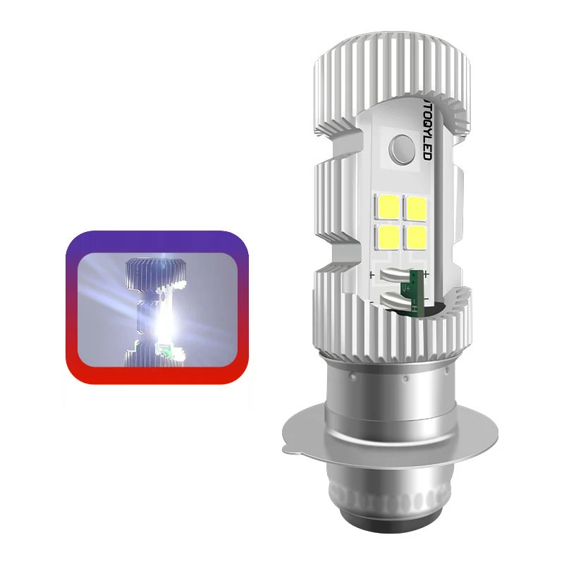 PA15D 1-светодиодные лампы для фар мотоцикла H6 Светодиодные мото-фры высокой