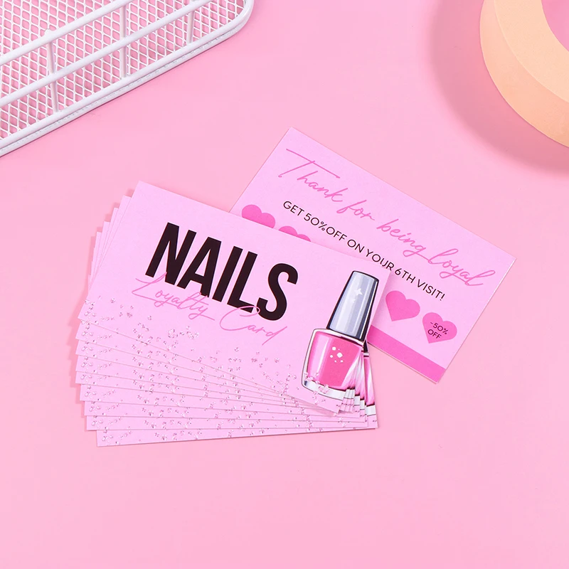 10/50 шт. визитные карточки для дизайна ногтей пресс бумажная карточка доска со
