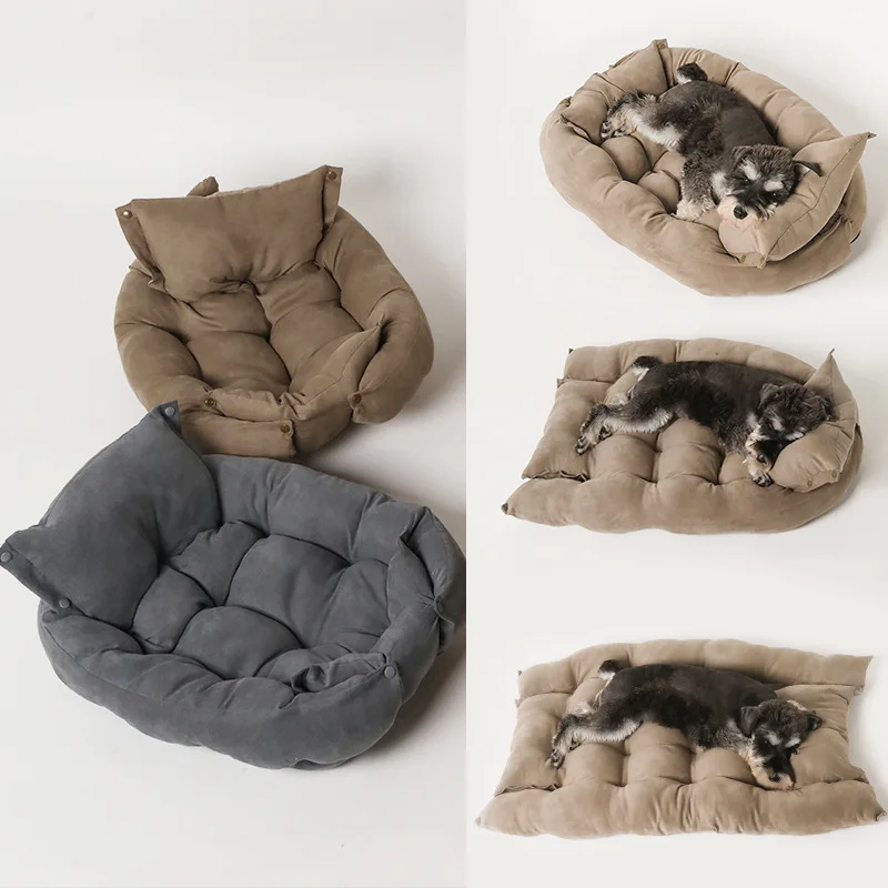 

Fashion Deformable Dog Bed Foldable Multifunctional Puppy Soft Comfortable Mat for Small Medium Large Dogs Pets Accessories