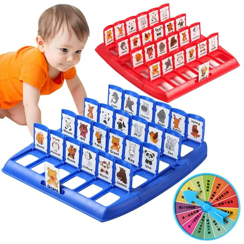 

Family Guessing Game Instructional Who Am I Card Game 48Pcs Gusee Game Intellectual Logical Thinking Preschool Game For Indoors