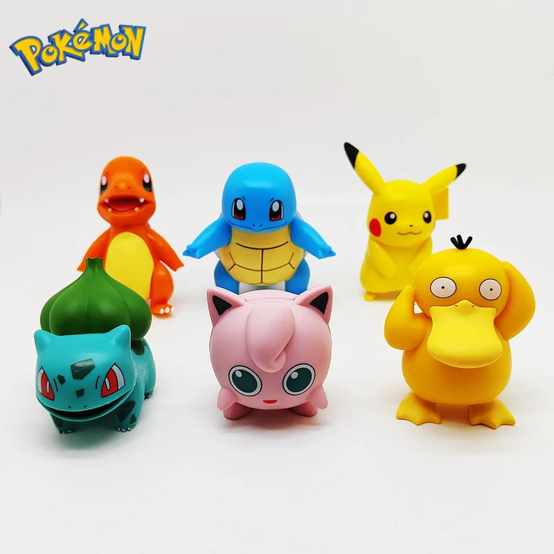 

Anime Figures Pokemon Figuras Anime Action Figure Dolls Toys Pikachu Charmander Psyduck Squirtle Jigglypuff Bulbasaur Figurine