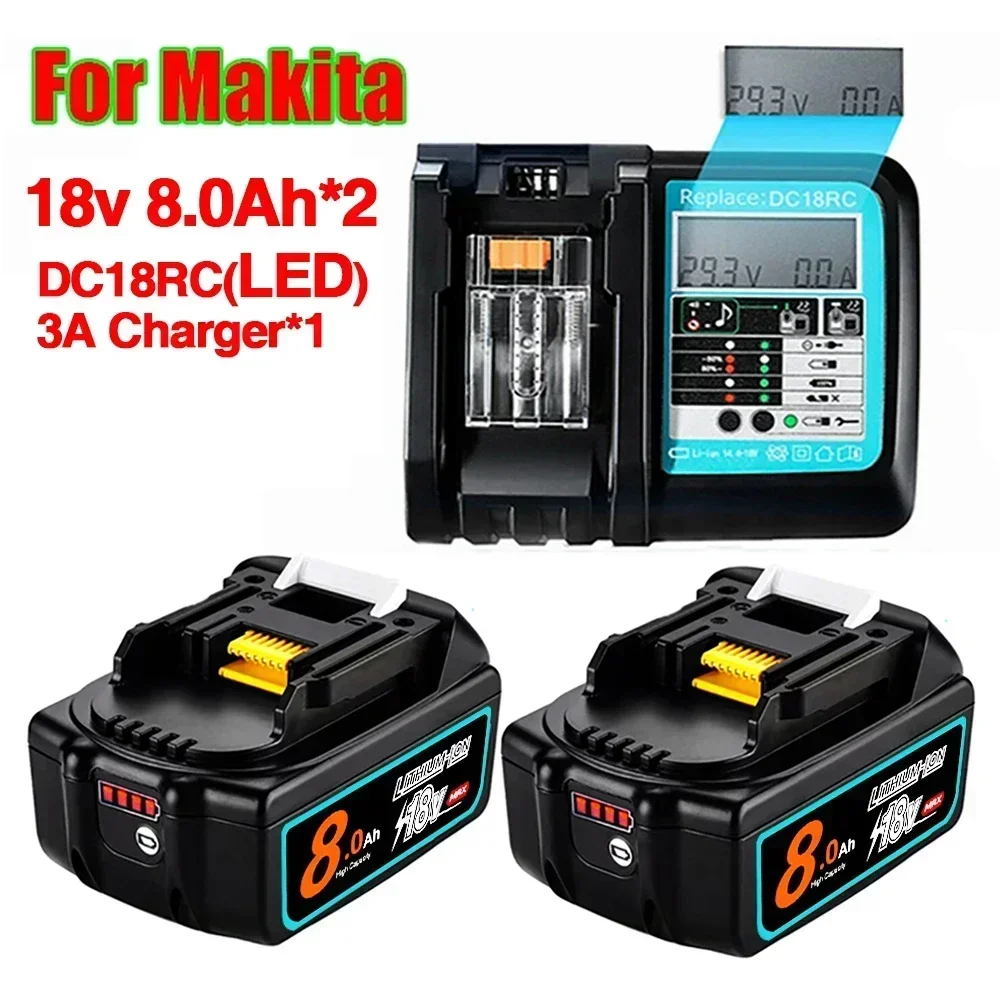 2024 Модернизированная сменная литиевая батарея Makita BL1860 BL1850B BL1850 BL1840 BL1830 BL1820 BL1815