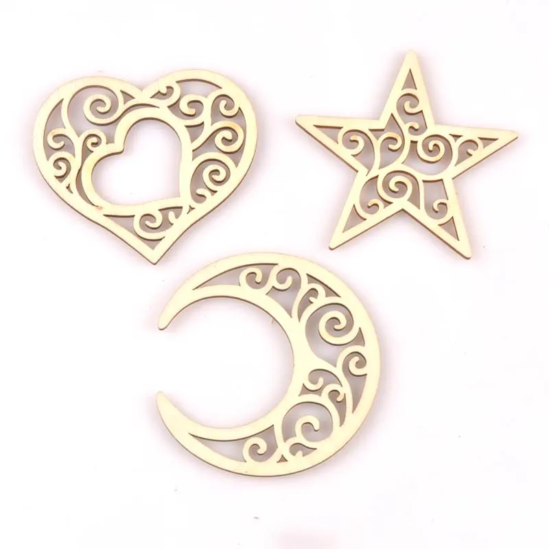 5 шт. подвесные украшения из натурального дерева сделай сам подвеска в виде