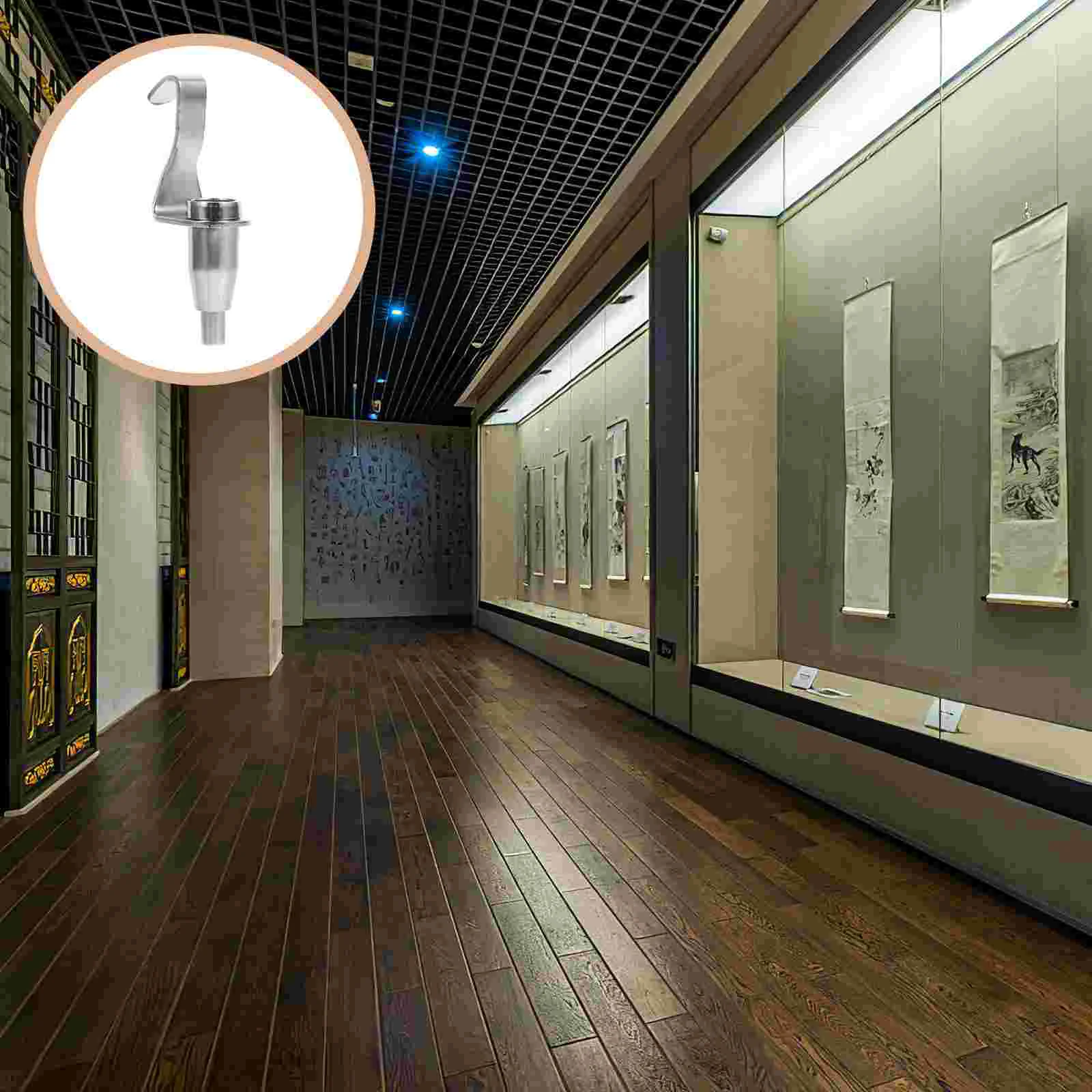 

Hooks Display Hanging Picture Hanger Wire Gallery Rope Railhangers Syste System Heavy Duty Silver Hookcables