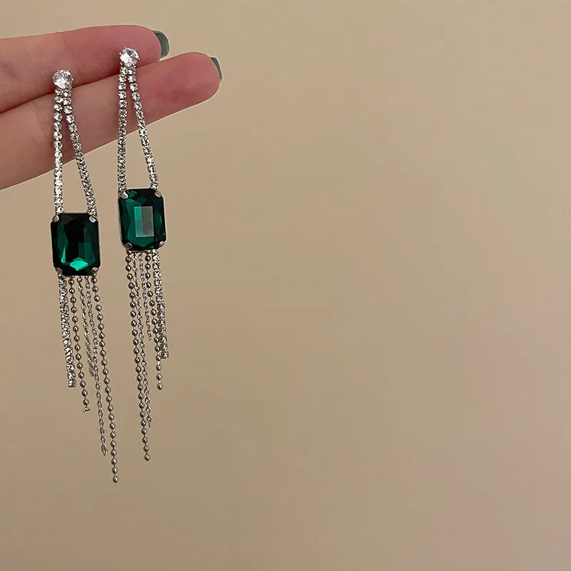 

Женские винтажные серьги из серебра 925 пробы, с длинными кисточками