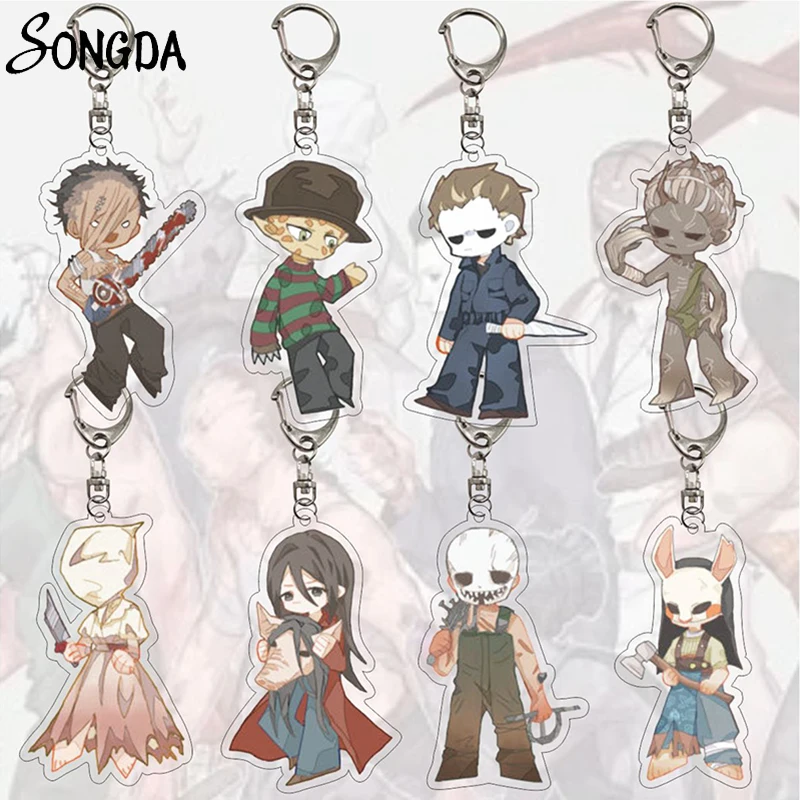

New Anime Game Dead by Daylight Acrylic Keychains Holder Cartoon Pendant Keyrings Key Chains Cosplay Creative Jewelry Fans Gifts