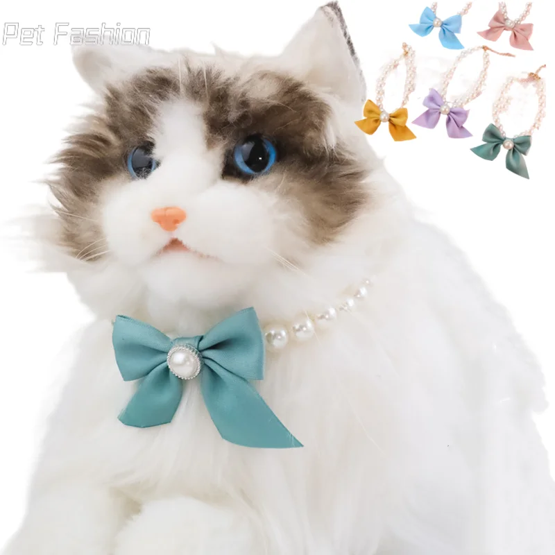 

Новинка 2023, специальная цена, модный ошейник для домашних животных, маленькая кошка, женское ожерелье, Винтажные Ювелирные изделия, жемчужн...