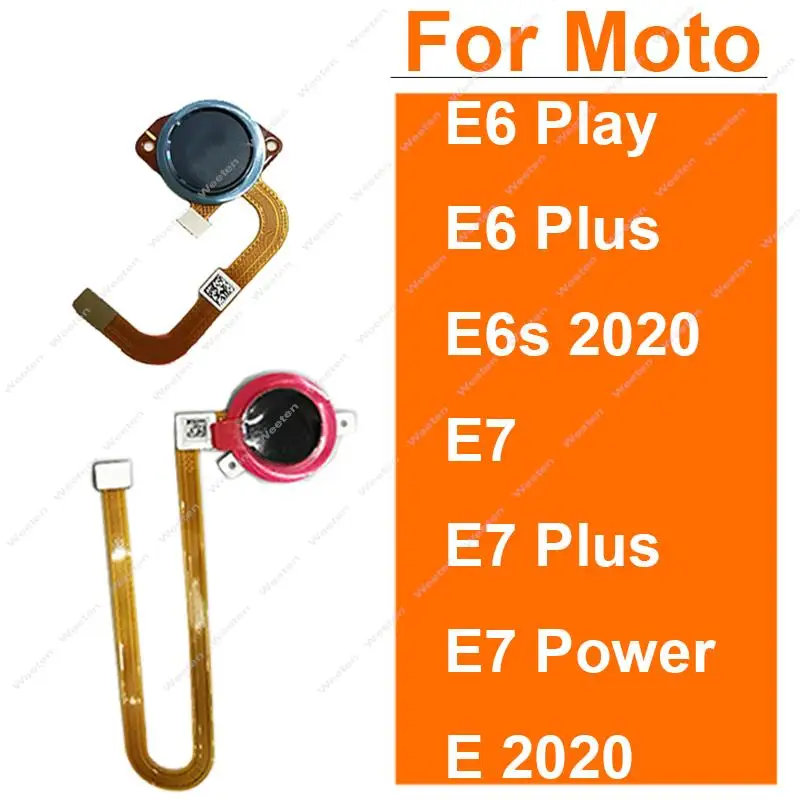 

Touch ID FingerPrint Sensor Flex Cable Ribbon For Motorola Moto E6 Play E6 Plus E6s 2020 E7 Plus Power E 2020 Menu Button Ribbon