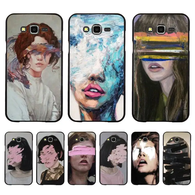 

Eye-catching girl oil painting Phone Case For Samsung Galaxy J4plus J6 J5 J72016 J7prime cover for J7Core J6plus