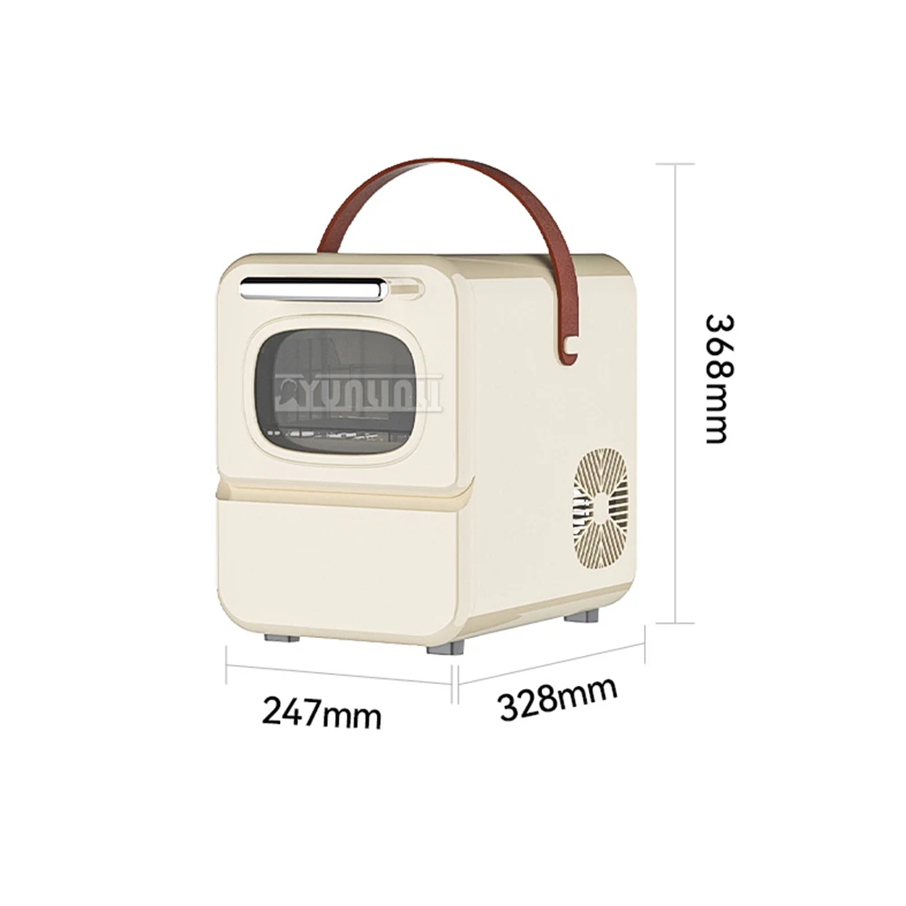 Портативная машина для изготовления льда с ручкой переноски