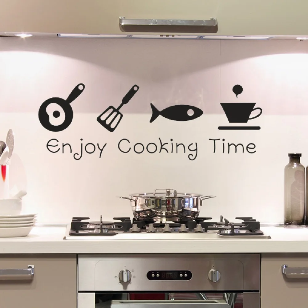 

Kitchen Restaurant Wall Stickers Kitchen Decoration Home Decor DIY Wall Art MURAL