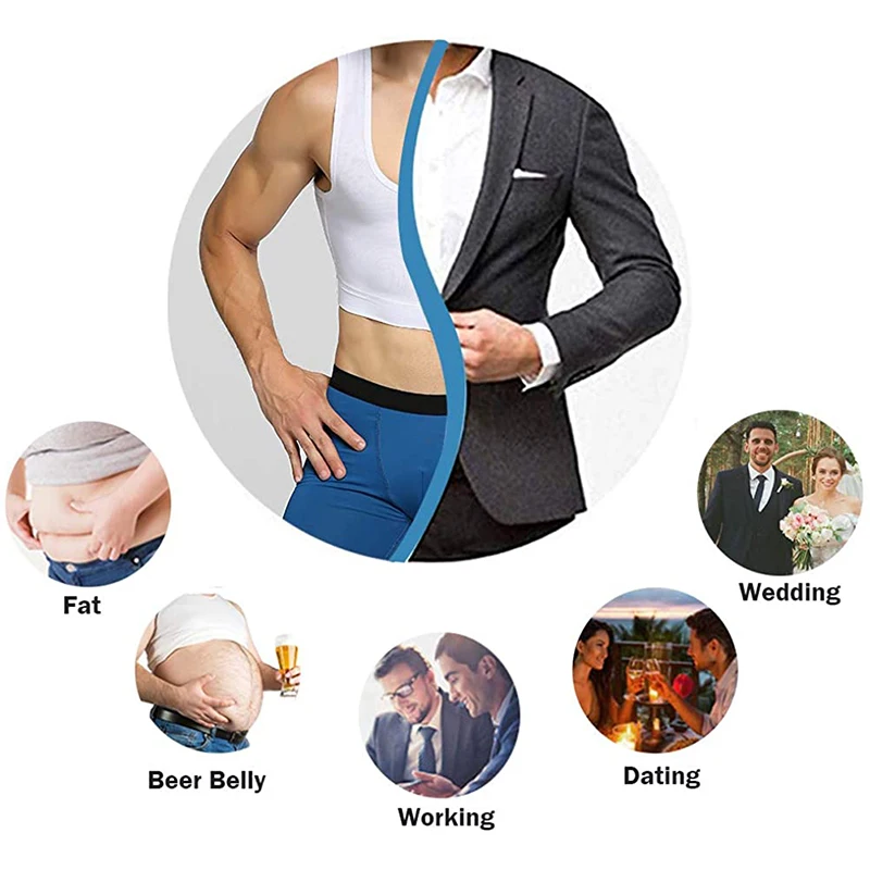 Мужской утягивающий грудь гинекомастия формирующий жилет топы сексуальный