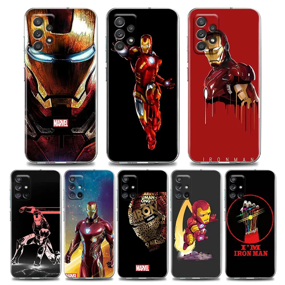 

Marvel iron man 1 Phone Case for Samsung A70 A70s A40 A50 A30 A20e A20s A10 Note 8 9 10 Plus Lite 20 Case Soft Silicone