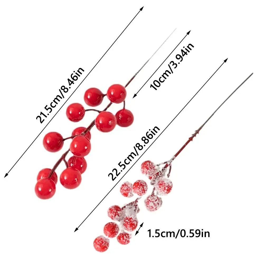 10 шт. ветки красных ягод аксессуары для самостоятельного изготовления украшение