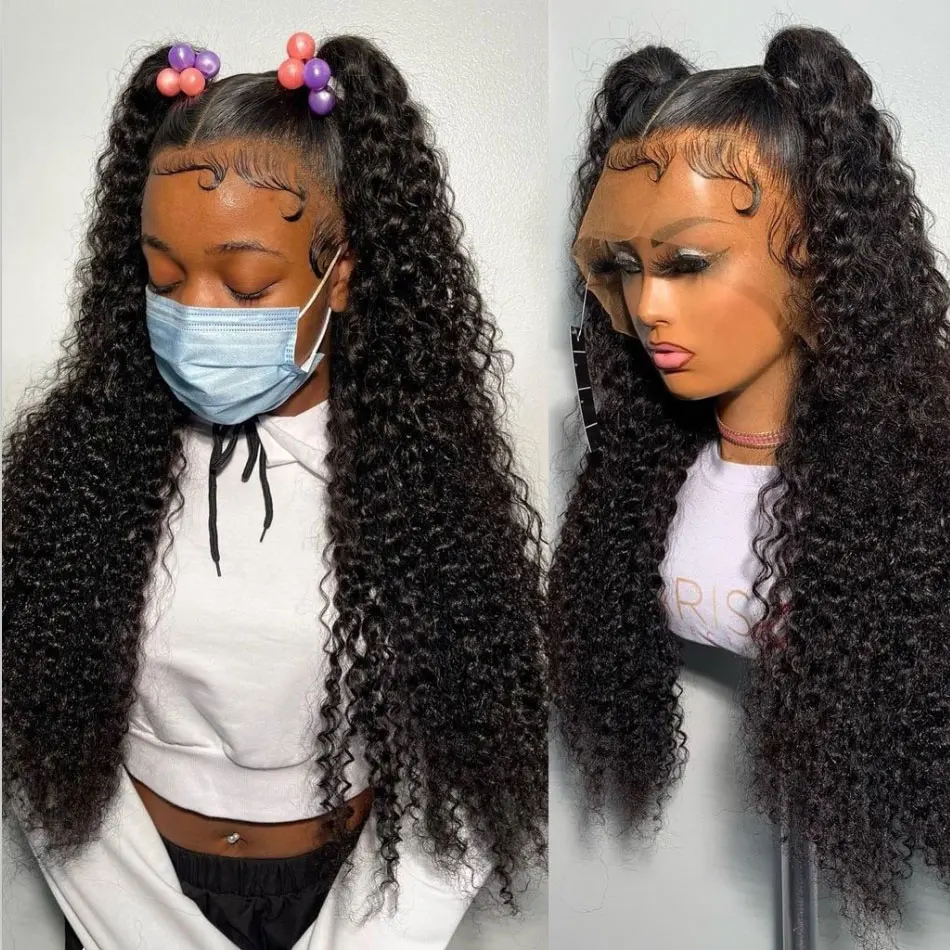 

Парики из человеческих волос с прозрачной сеткой спереди 13x4 HD, парик с глубокой волной на сетке спереди, для женщин, предварительно выщипанн...