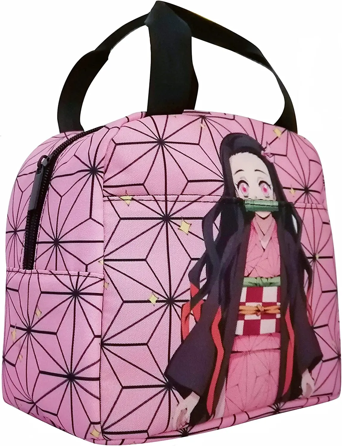 

Ланч-бокс с аниме «рассекающий демонов» Kamado Nezuko, изолированная сумка-холодильник для ланча для мужчин и женщин, дорожная Портативная сумка для хранения