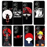 anime naruto kakashi for huawei p50 p20 p30 p40 5g p10 pro lite e plus p9 lite mini silicone soft tpu black phone case cover