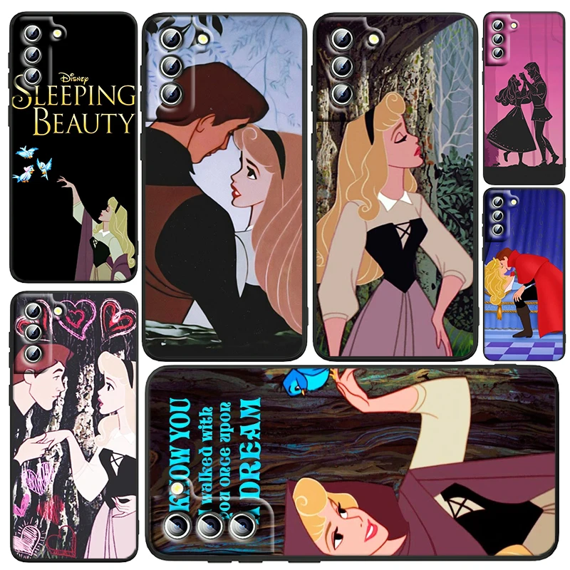 

Princess Disney Cinderella Phone Case For Samsung Galaxy S23 S22 S21 S20 FE Ultra Pro Lite S10 S10E S9 Plus 5G Black Funda