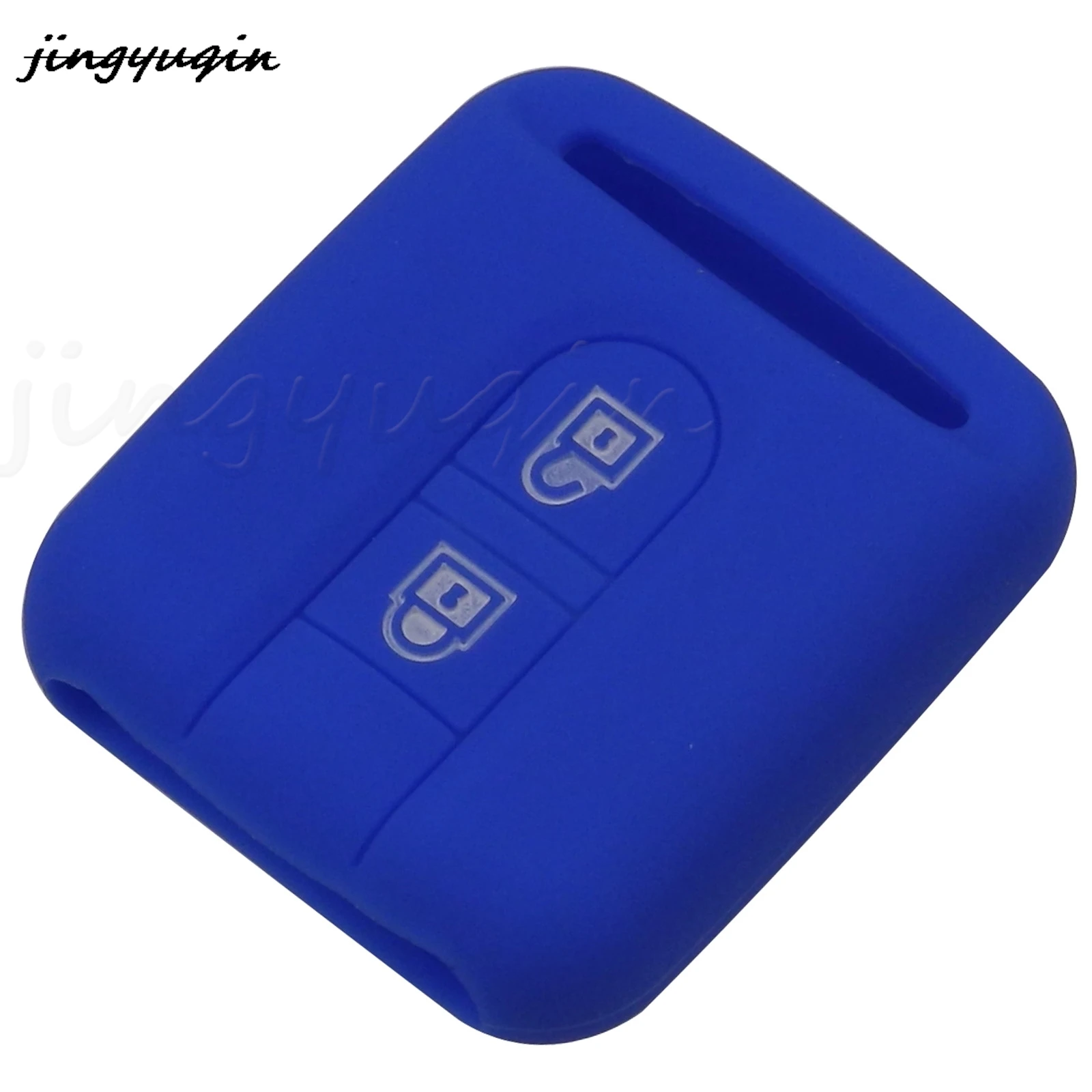 Чехол для ключа jingyuqin с 2 кнопками, силиконовый защитный чехол для Nissan Qashqai Micra Navara Almera, Стайлинг автомобиля