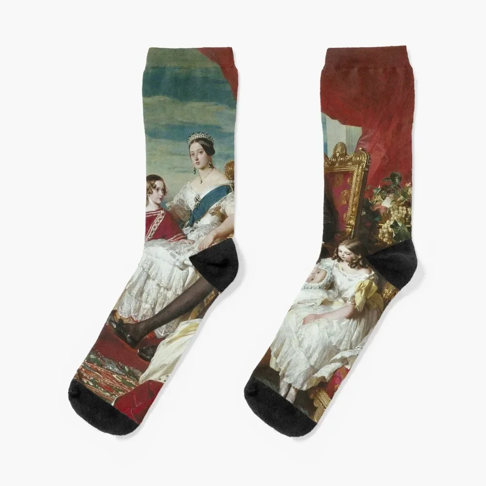 Семейные королевы Виктории от Winterhalter 1846 спортивные нескользящие носки для