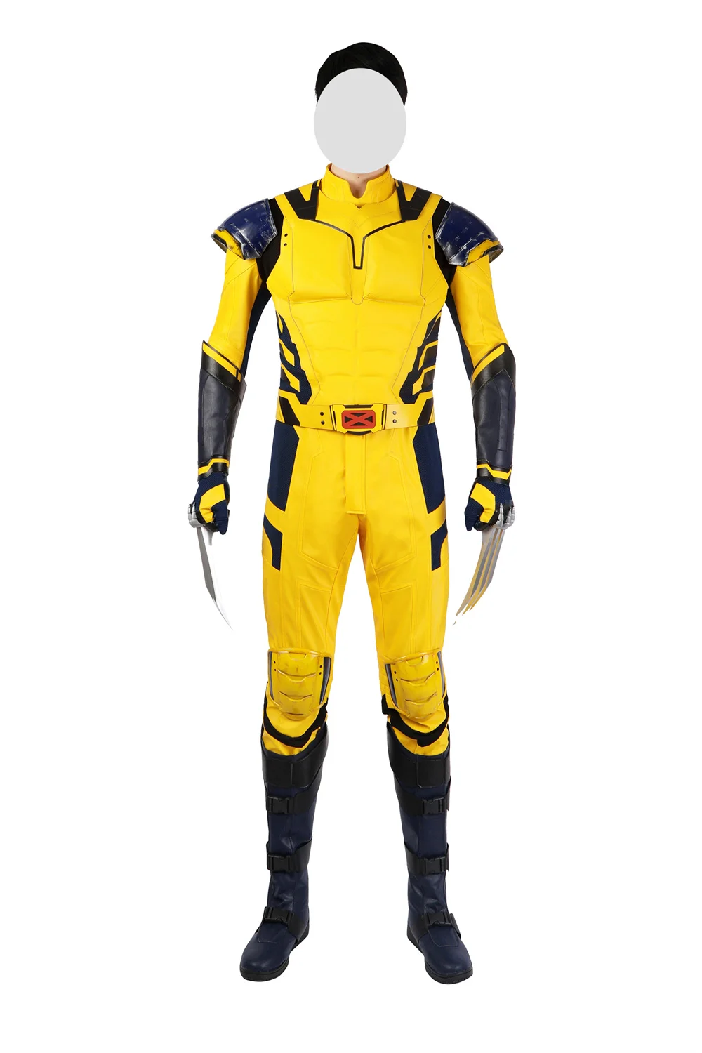 

James Cosplay Costume Superhero Wolf Cosplay Battle Suit Jumpsuit Adult Men Halloween Party Logan Yellow Battle Armour Outfit