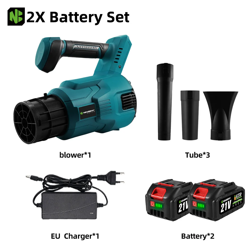 

NEWBENY Бесщеточный аккумуляторный воздуходувка 18В 6 скоростей