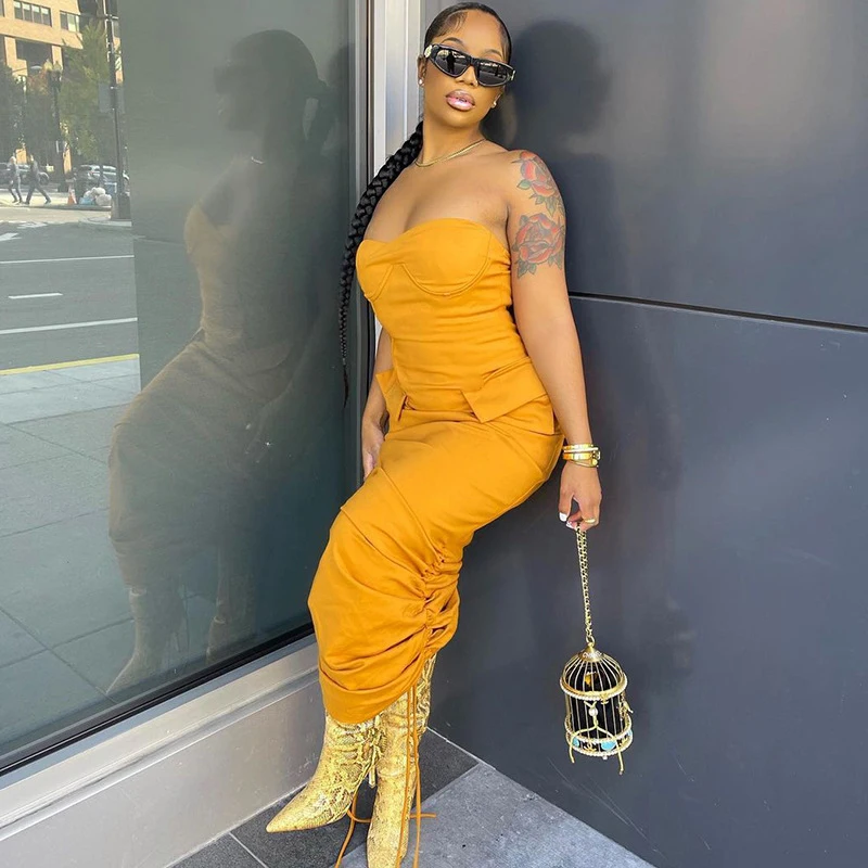 

Зимнее женское платье 2022, одежда для плавания в стиле бохо, новинка, однотонная, без рукавов, со шнурком, без бретелек, с женской однотонной л...