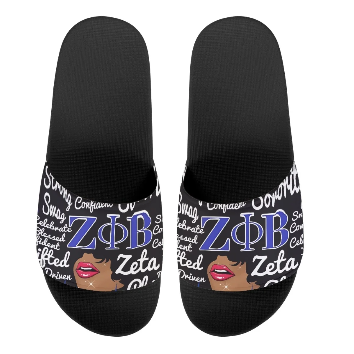 Fashion Zeta Phi Beta Flat Shoe Summer Daily Comfortable House  Flip-flop for Womens Personalized Design Mother's Day Slippers