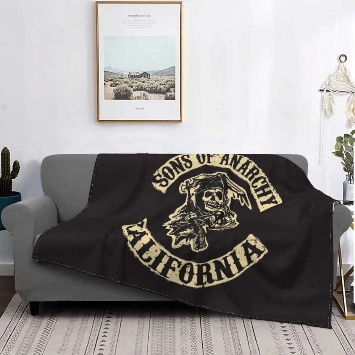 

Sons Of Anarchy Blankets Coral Fleece Plush Winter skull Multi-function Lightweight Thin Throw Blanket Bed Office Bedding Throw