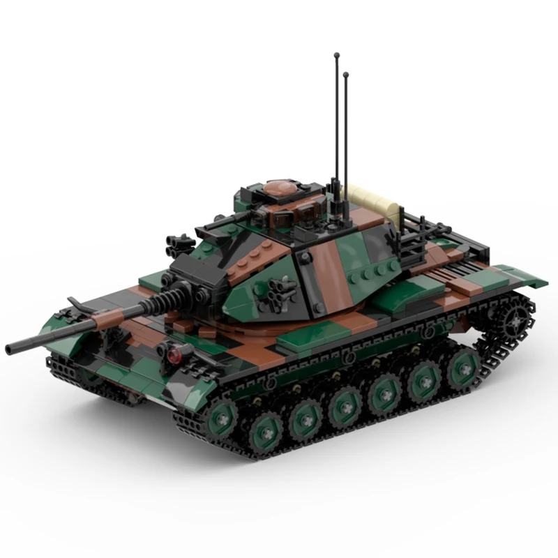 

NEW 1065PCS WW2 Military MOC America M60A1 Main Battle Tank Model DIY creative ideas high-tech Child Toy Gift Armored Car Blocks