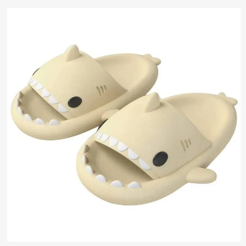 

BENBOY Cute Summer Cartoon Slippers Women Men Air Cushion Slippers Shark Slippers Slides