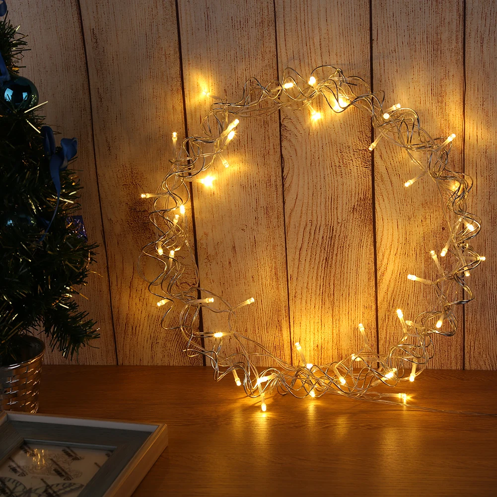 

Hanging Garland String Light Battery Operation Fairy Lighting Lamps Outdoor Wedding Christmas Party Home Decor Supplies