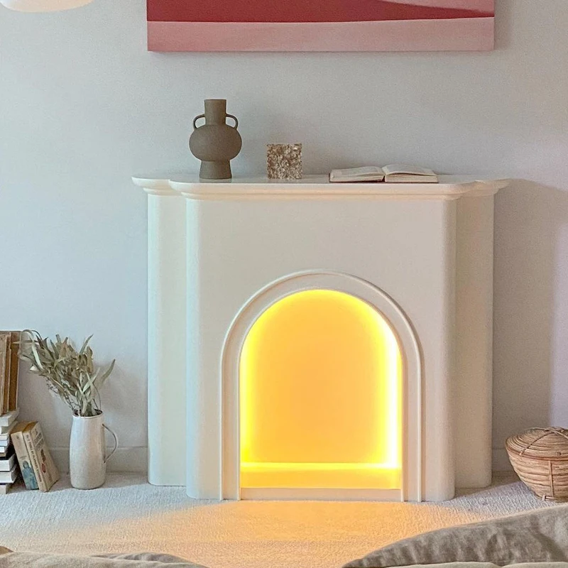 Tv Fireplace Minimalistic Mueble Tv Moderno Household Commodity