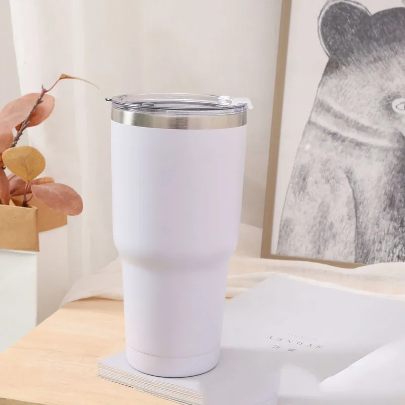 

30oz double wall car Tumbler cup Stainless Steel Coffee Mug Thermos Water Bottle insulated outdoor use with lid