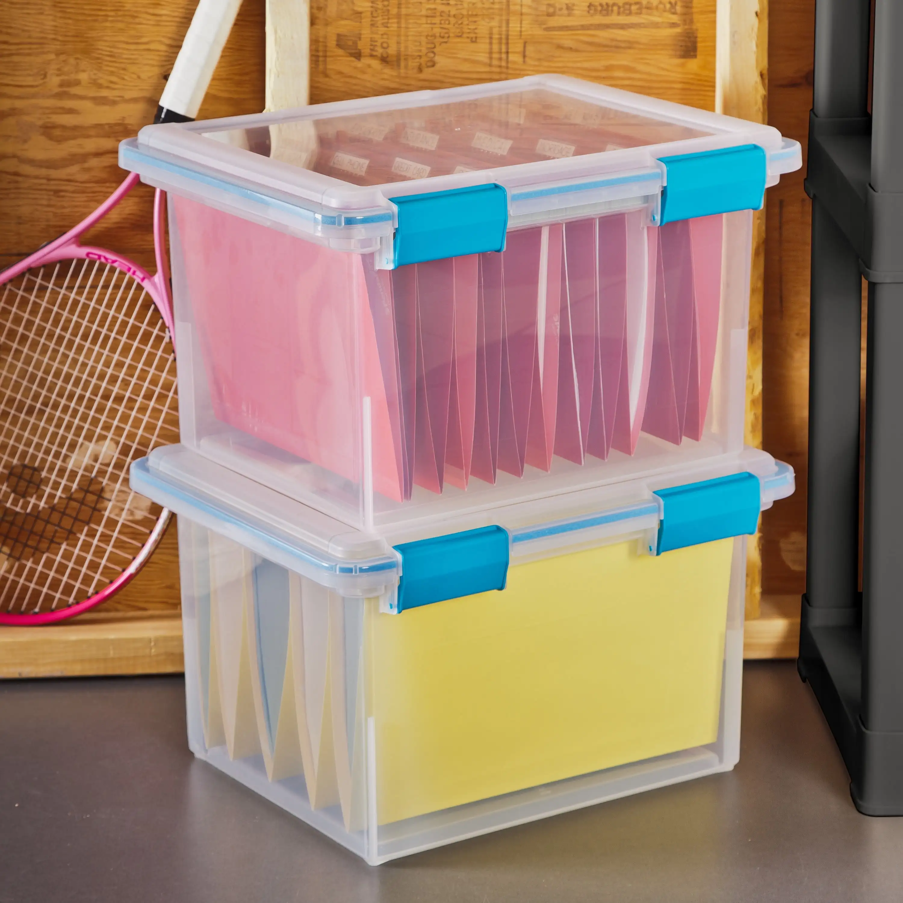 

32 Qt. Gasket Box Plastic, Blue Aquarium
